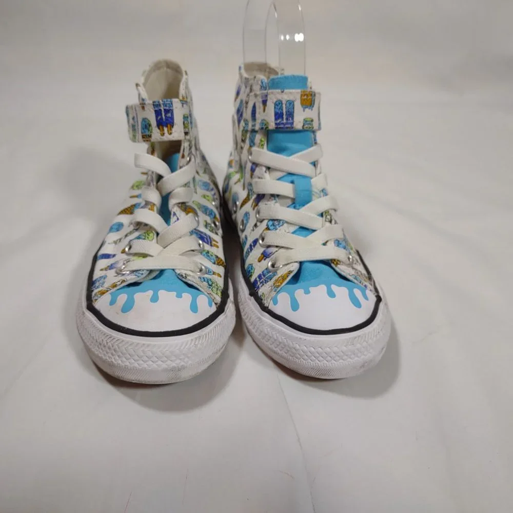 Converse All Star Frozen Treats CTA Ice Cream High Tops Girl's Size 13 Canvas